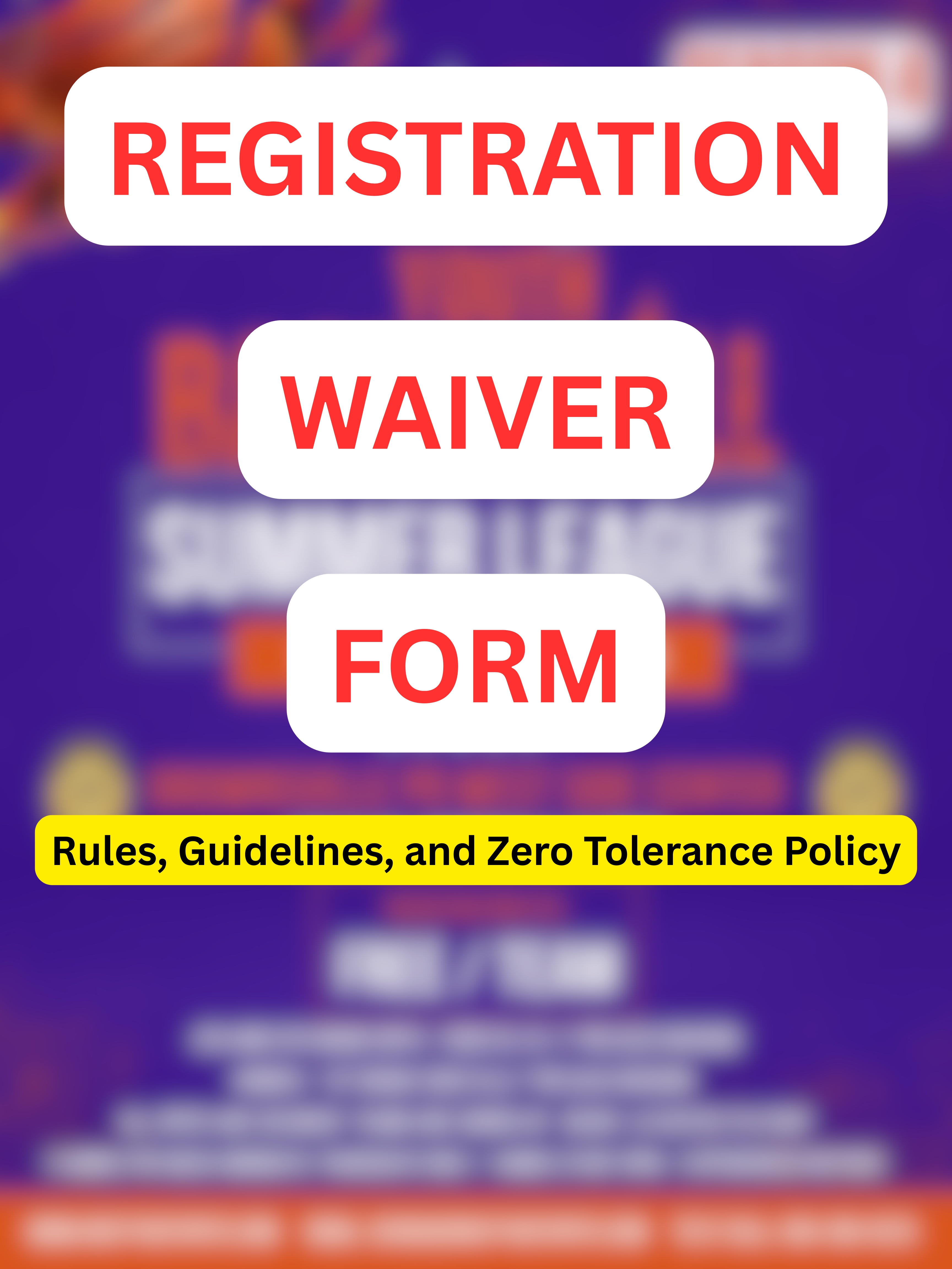InCity HotSpots LLC 2025 Summer Basketball League Registration - Waiver Form - Rules, Guidelines, and Zero Tolerance Policy